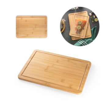 Tábua de Corte Personalizada Bambu SP94334 35x25 cm Brindes Personalizados