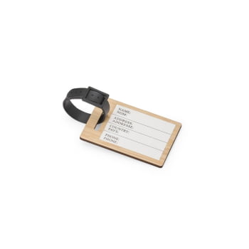 Tag Bagagem Personalizado Bambu X01009 Brindes Personalizados
