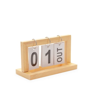 Calendário Personalizado Permanente Bambu X19025 Brinde Personalizado