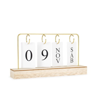 Calendário Personalizado Permanente Bambu X19026 Brindes Personalizados