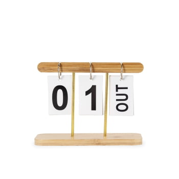 Calendário Personalizado Permanente Bambu X19027 Brinde Personalizado