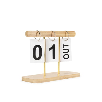 Calendário Personalizado Permanente Bambu X19027 Brinde Personalizado