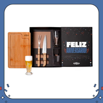 Kit Aniversário de Colaborador Personalizado Churrasco 5 Peças SMKT-9027L-ADC Brinde Personalizado Kit Aniversário de Colaborador Personalizado Churrasco 5 Peças SMKT-9027L-ADC Brinde Personalizado