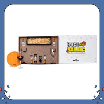 Kit Aniversário de Colaborador Personalizado Queijo 9 Peças SMKT-90007-BCO-ADC Brindes Personalizados Kit Aniversário de Colaborador Personalizado Queijo 9 Peças SMKT-90007-BCO-ADC Brindes Personalizados