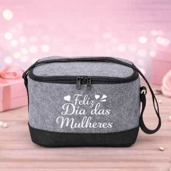 Brinde Dia Das Mulheres Personalizado Bolsa Térmica Feltro 6L X07085-MULHER Brinde Personalizado