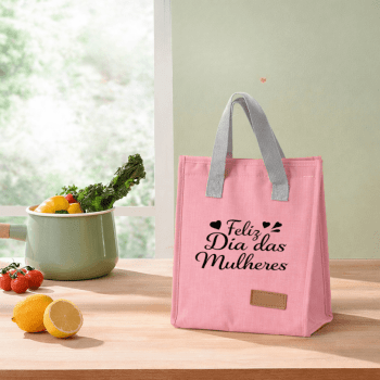 Brinde Dia Das Mulheres Personalizado Bolsa Térmica Oxford 8L X06024-MULHER Brinde Personalizado