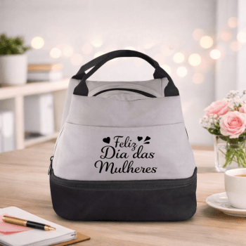 Brinde Dia Das Mulheres Personalizado Bolsa Térmica PET Sustentável 7L ASIBT313-MULHER Brindes Personalizados