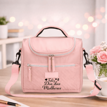 Brinde Dia Das Mulheres Personalizado Bolsa Térmica Poliéster 9 Litros X08239-MULHER Brinde Personalizado