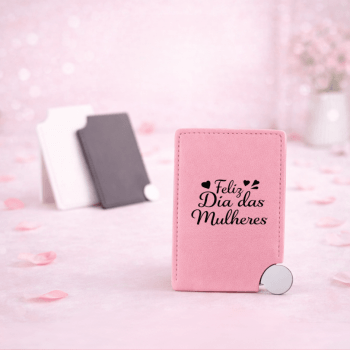 Brinde Dia Das Mulheres Personalizado Espelho Aço Inox X06059-MULHER Brindes Personalizados