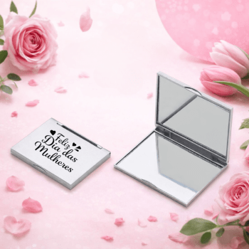 Brinde Dia Das Mulheres Personalizado Espelho Plástico Duplo X09810-MULHER Brindes Personalizados