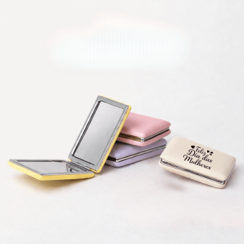 Brinde Dia Das Mulheres Personalizado Espelho Poliuretano Duplo X18831-MULHERES Brindes Personalizados