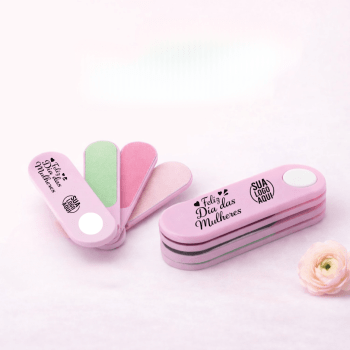 Brinde Dia Das Mulheres Personalizado Kit Lixa 4 Peças SP94852-MULHER Brindes Personalizado