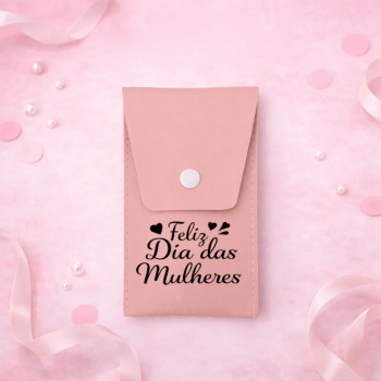Brinde Dia Das Mulheres Personalizado Kit Pincel Couro Sintético 8 Peças X18876-MULHER Brindes Personalizados
