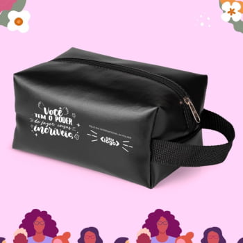 Brinde Dia Das Mulheres Personalizado Necessaire Meterial Sintético SMMA-09751-MULHER Brinde Personalizado