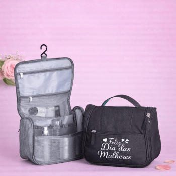 Brinde Dia Das Mulheres Personalizado Necessaire Nylon Oxford X18507-MULHER Brinde Personalizado