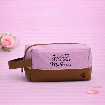 Brinde Dia Das Mulheres Personalizado Necessaire Nylon X15050-MULHER Brinde Personalizado