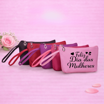 Brinde Dia Das Mulheres Personalizado Necessaire PVC Impermeável X18534-MULHER Brinde Personalizado