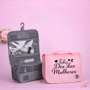 Brinde Dia Das Mulheres Personalizado Necessaire Sarja X18508-MULHER Brindes Personalizados