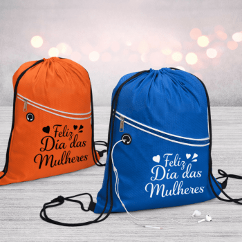 Brinde Dia Das Mulheres Personalizado Sacochila Poliéster X18601-MULHER Brinde Personalizado Brinde Dia Das Mulheres Personalizado Sacochila Poliéster X18601-MULHER Brinde Personalizado