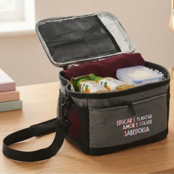 Brinde Presente Dia dos Professores Bolsa Térmica Personalizada Nylon 11L X04628 Brinde Presente Dia dos Professores Bolsa Térmica Personalizada Nylon 11L X04628
