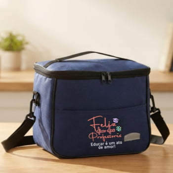 Brinde Presente Dia dos Professores Bolsa Térmica Personalizada OxFord 16 Litros X18959