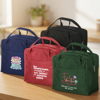 Brinde Presente Dia dos Professores Bolsa Térmica Personalizada Oxford 7L X1329P