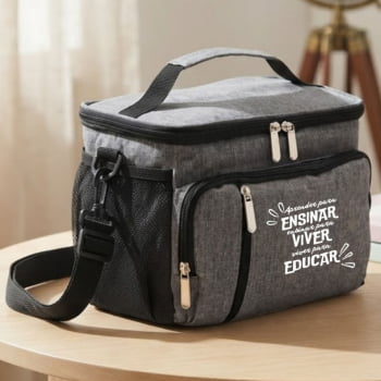 Brinde Presente Dia dos Professores Bolsa Térmica Personalizada Poliéster 11L X04385