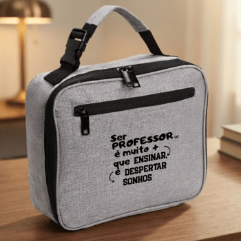 Brinde Presente Dia dos Professores Bolsa Térmica Personalizada Poliéster 6 Litros X08347