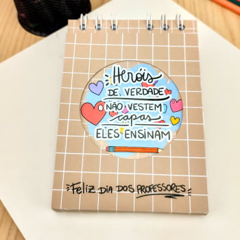 Brinde Presente Dia dos Professores Personalizado Bloco de Anotações