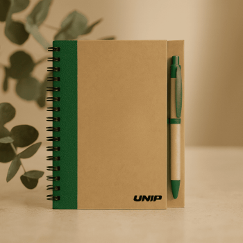Brinde Presente Dia dos Professores Personalizado Caderno Personalizado e Caneta Sustentável MSP93715