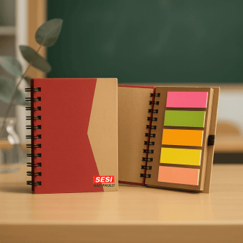 Brinde Presente Dia dos Professores Personalizado Caderno Personalizado  Sustentável X18515