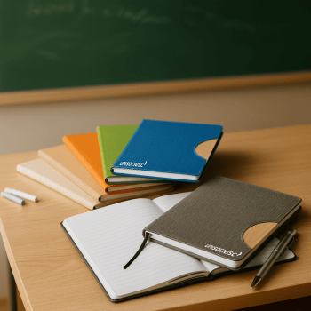 Brinde Presente Dia dos Professores Personalizado Caderno Personalizado Tipo Moleskine com Suporte Celular X06101