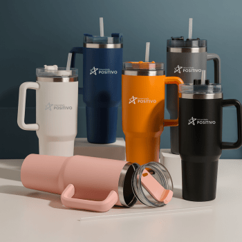 Brinde Presente Dia dos Professores Personalizado Copo Térmico 1,2 Litros em Aço Inox com Tampa e Canudo XCOP06033-PROF