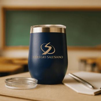 Brinde Presente Dia dos Professores Personalizado Copo Térmico Personalizado Inox 320 ML X14726L-PROF