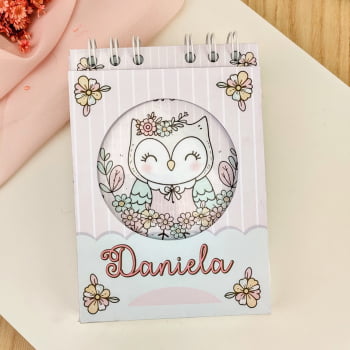 Brinde Presente Dia dos Professores Personalizado Kit Agenda, Bloco de Anotações e Planner 2x1