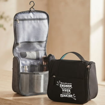 Brinde Presente Dia dos Professores Personalizado Necessaire Nylon Oxford X18507