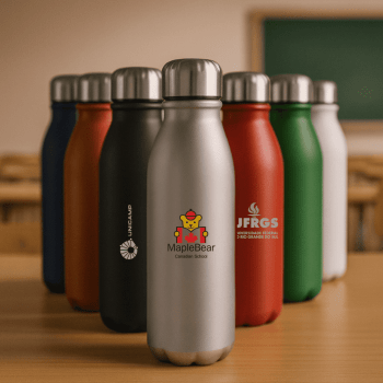 Brinde Presente Dia dos Professores Personalizado Squeeze Garrafa Alumínio Reciclado 550ml Sustentável