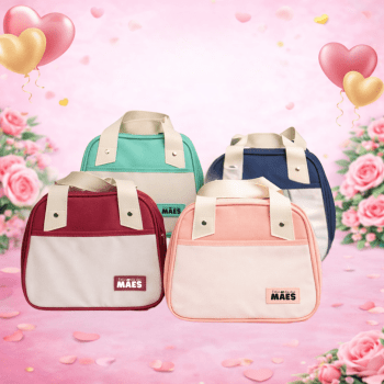 Brinde Dia Das Mães Personalizado Bolsa Térmica Nylon 5L X18867-MAE Brindes Personalizados