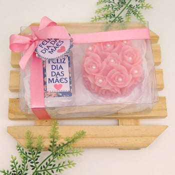Lembrancinha dia das Mães Kit Aromatizador e Rosa Provence 2022
