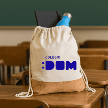 Presente Dis dos Professores Personalizado Mochila Saco de Lona e Cortiça X08078-PROF