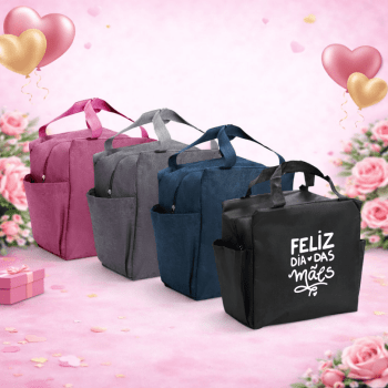 Brinde Dia Das Mães Personalizado Bolsa Térmica 12L Oxford  X18954-MAE Brindes Personalizados
