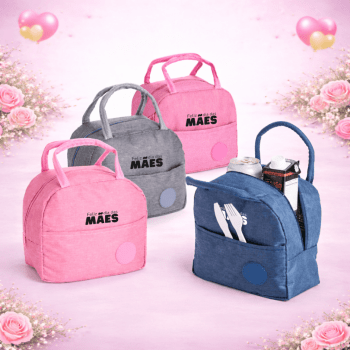 Brinde Dia Das Mães Personalizado Bolsa Térmica 5 Litros Poliéster X18967-MAE Brinde Personalizado