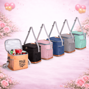 Brinde Dia Das Mães Personalizado Bolsa Térmica Poliéster 11 Litros X18966-MAE Brindes Personalizados
