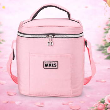 Brinde Dia Das Mães Personalizado Bolsa Térmica Tecido Sintético 10L X18764-MAE Brinde Personalizado