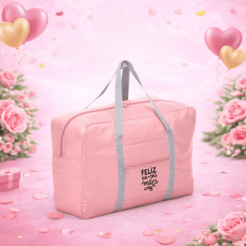 Brinde Dia Das Mães Personalizado Bolsa Viagem Poliéster 24L X02093-MAE Brindes Personalizados