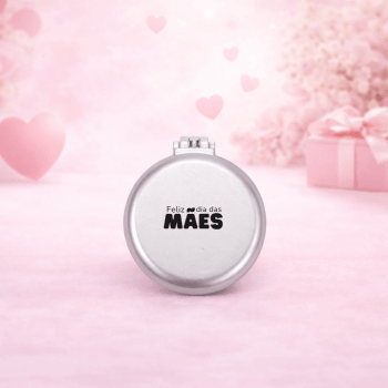 Brinde Dia Das Mães Personalizado Escova com Espelho Plástico X10342-MAE Brinde Personalizado