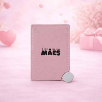 Brinde Dia Das Mães Personalizado Espelho Aço Inox X06059-MAE Brinde Personalizado