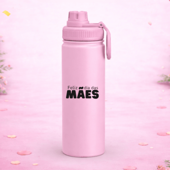 Brinde Dia Das Mães Personalizado Garrafa Inox 750 ML X18939-MAE Brindes Personalizados