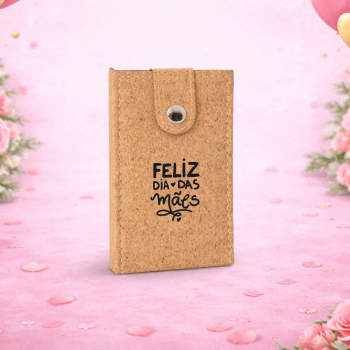 Brinde Dia Das Mães Personalizado Kit Manicure Cortiça 5 Peças SP94897-MAE Brinde Personalizado