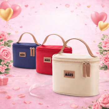 Brinde Dia Das Mães Personalizado Necessaire Microfibra Viagem ou Maquiagem SP92715-MAE Brindes Personalizados